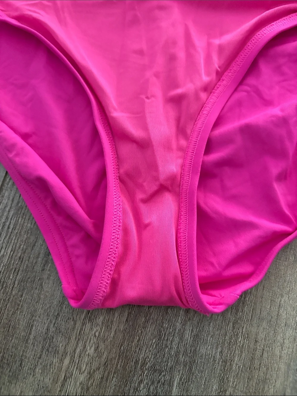 kate spade rosette pink solid bandeau one-piece swimsuit medium